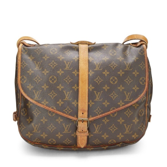 Louis Vuitton Handbags - Authentic Louis Vuitton Monogram Crossbody Saumur 35